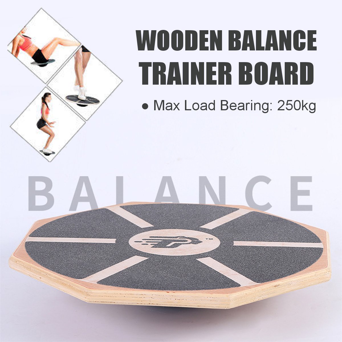 Wooden Balance Board — Core Strength & Stability Trainer for Athletes
