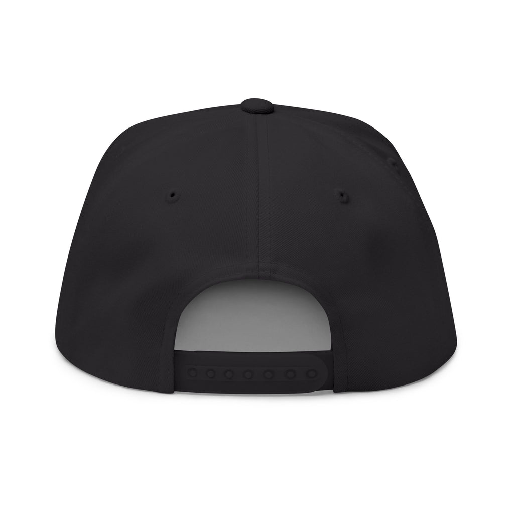 HANDSE Embroidered Flat Bill Cap — Retro Box Logo Snapback Hat