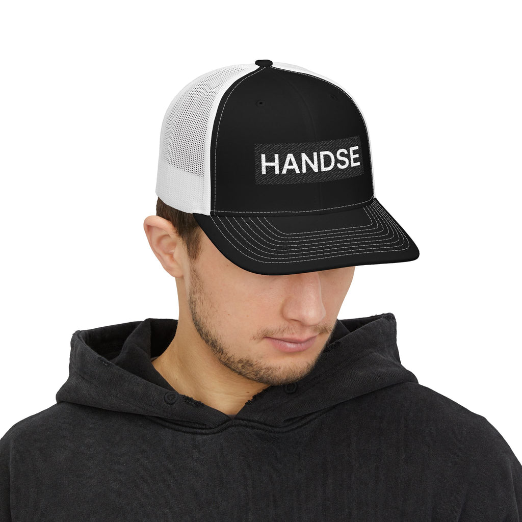 HANDSE Embroidered Trucker Hat — Snapback Mesh Cap